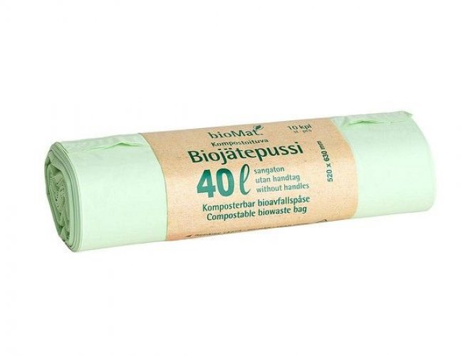 Biojätepussi bioMat 40L 520x630mm