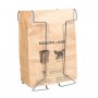 Biojätepussi paperi 30L 2-krs 180x550x650mm