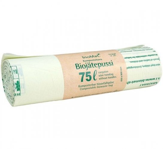 Biojätesäkki Biobag 75L 650x900mm 20kpl