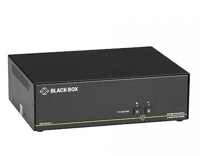 Black Box Secure KVM Switch 2-Port NIAP 3.0 single head