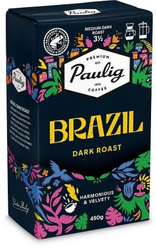 Brazil kahvi 450g tummapaahto RFA suodatinjauhatus