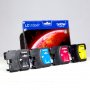 Brother 4-väri mustekasetti LC1100 paketti ja mustekasetit