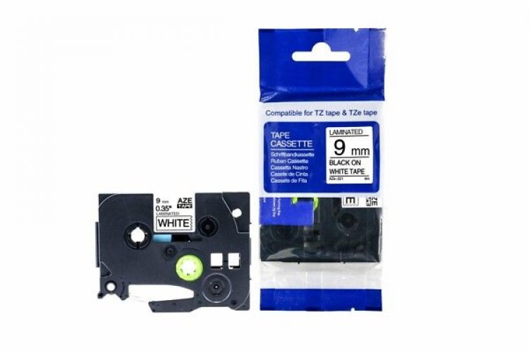 Brother tarranauha AZE-221 9mmx8m mu/va P-Touch yhteensopiva