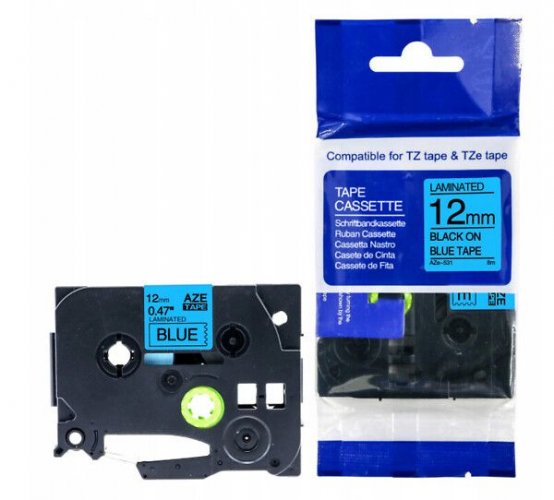 Brother tarranauha AZE-531 12mmx8m mu/si P-Touch yhteensopiva