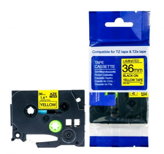 Brother tarranauha AZE-661 36mmx8m mu/ke P-Touch yhteensopiva