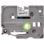 Brother tarranauha TZe-211 6mm/8m musta/valkoinen