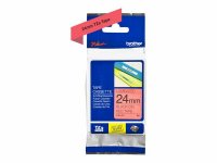 Brother tarranauha TZe-451 24mm/8m musta teksti/punainen pohja