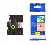 Brother tarranauha TZe-B51 24mm/8m musta/neonoranssi