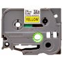 Brother tarranauha TZe-S651 24mm, strong Musta teksti/keltainen pohja