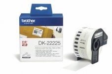 Brother tarrarulla DK-22225 QL-sarja 38mm x 30,5m musta/valk.