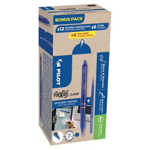 Bx12 pilot frixion clic + 6+6rfl 0.7mus