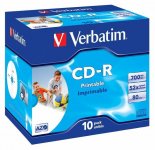 Cd-r Verbatim 700Mb/80min 10-pack printable, jewel case