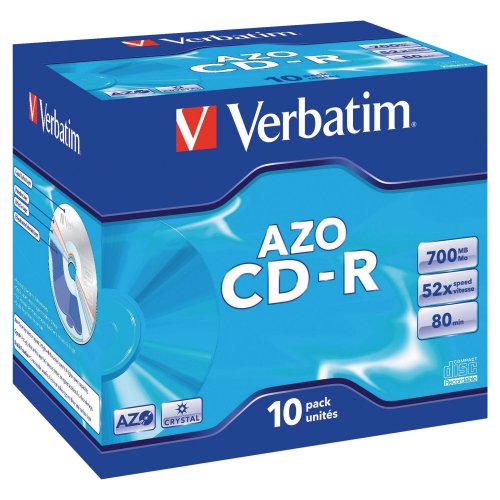 Cd-r verbatim 80min 700mb 52x jewel 10kpl, hinta 18,25€