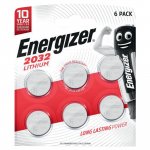 CR2032 paristo 3 V energizer lithium litiumparisto 6kpl