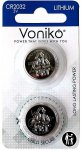 CR2032 paristo Voniko 3V 220 mAh litiumparisto 2kpl