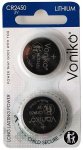 CR2450 paristo Voniko 3V 610 mAh litiumparisto 2kpl