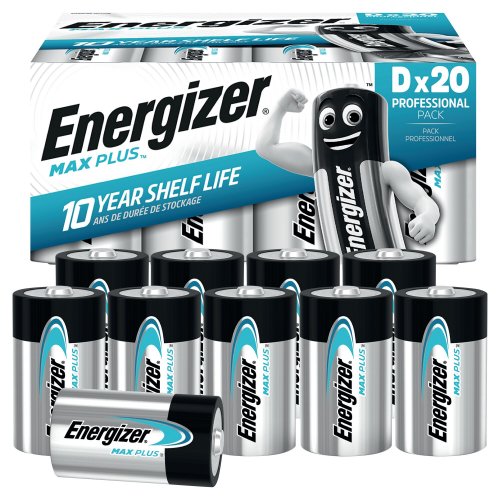 D LR20 paristo 1.5 V Energizer® max plus™ 20kpl