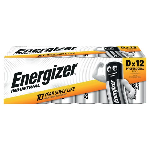 D LR20 paristo Energizer® industrial 1.5v 12kpl