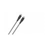 Datakaapeli Wave punottu 100W USB Type-C 1,5m mustavalk.