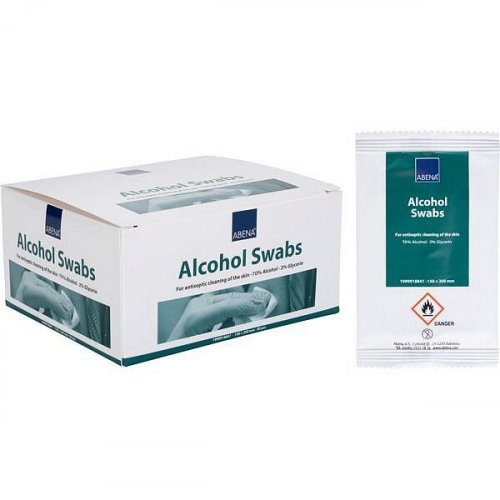 Desinfektiopyyhe ABENA Alcohol Swabs 70 % 20x15cm 50kpl