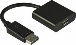 Displayport-hdmi Sovitin  uros -naaras, 0,2m
