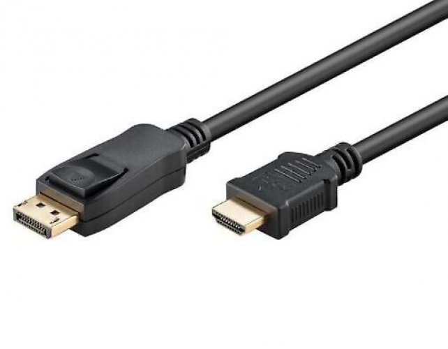 Displayport kaapeli Hdmi 1m musta