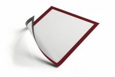 Durable duraframe infokehys A4 mag. punainen reuna 5kpl