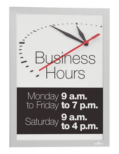 Durable duraframe infokehys Sun A4 magneettinen hopea reuna