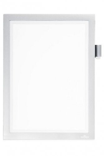 Durable duraframe Note infokehys A4 magneettinen hopea reuna