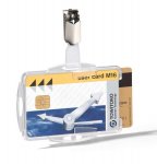 Durable ID-korttikotelo 2 kortille kirkas klipsillä