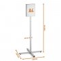 Durable Info Stand Outdoor A4 harmaa