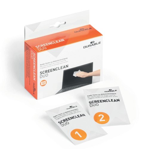 Durable näytön puhdistus 10kuiva/10koste