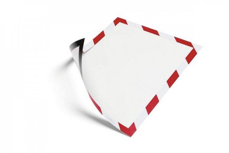 DURAFRAME MAGNETIC SECURITY A4 puna/valkoinen 5kpl