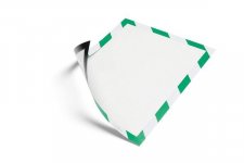 DURAFRAME MAGNETIC SECURITY A4 vihreä/valkoinen 5kpl