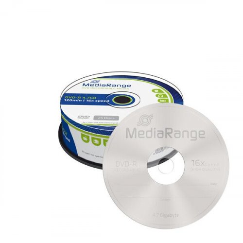 Dvd-r MediaRange 4.7GB 16x 120min 25kpl