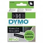 Teippi Dymo s0720610 d1 12 mm valk/musta