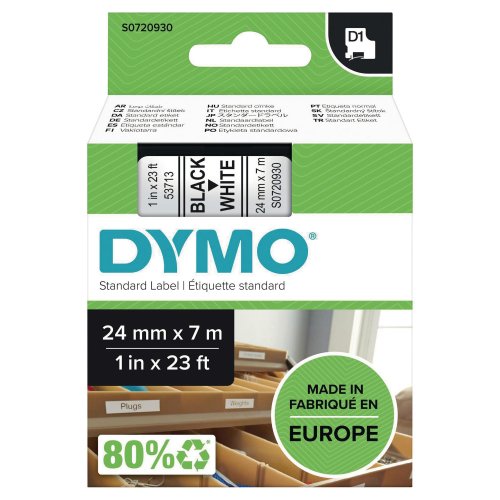 Teippi Dymo s0720930 d1 24 mm mus/val