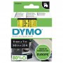 Teippi Dymo s0720730 d1 9mm musta/kelt