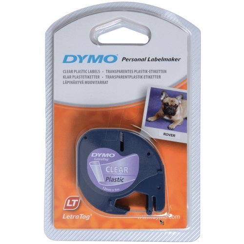 Dymo® nauha letratag® 12mm x 4m muovi kirkas
