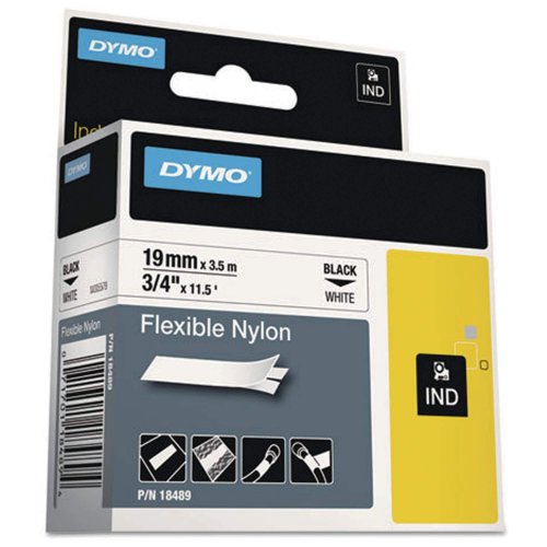 Teippi Dymo 18489 rhino nylon 19 mm valk