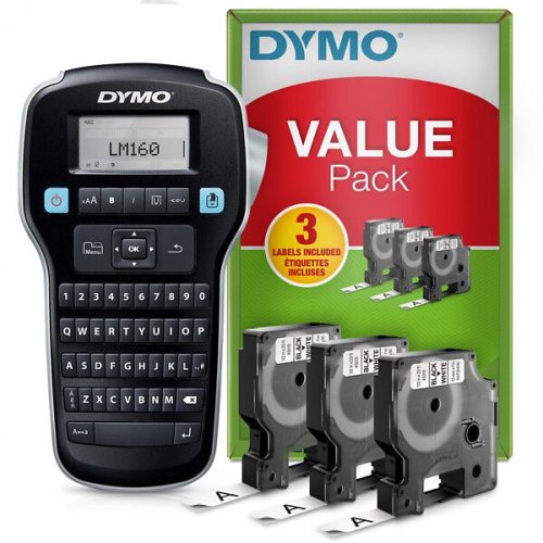Dymo tarratulostin LM 160 valuepack sis. 3 teippiä