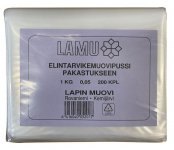 Elintarvikemuovipussi 1KG pakastukseen 200kpl