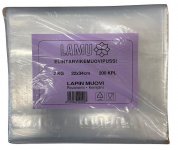 Elintarvikepussi LDPE säilytys/pakastus 2kg 200kpl