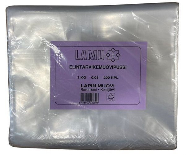 Elintarvikepussi LDPE säilytys/pakastus 3kg 200kpl
