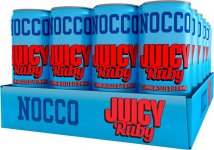 Energiajuoma NOCCO BCAA Juicy Ruby 24x330 ml