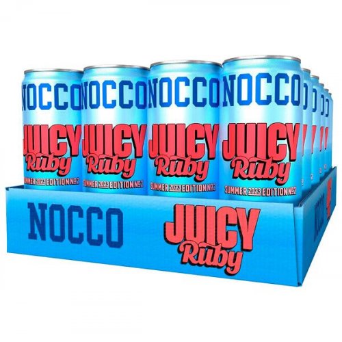 Energiajuoma NOCCO BCAA Juicy Ruby 24x330 ml