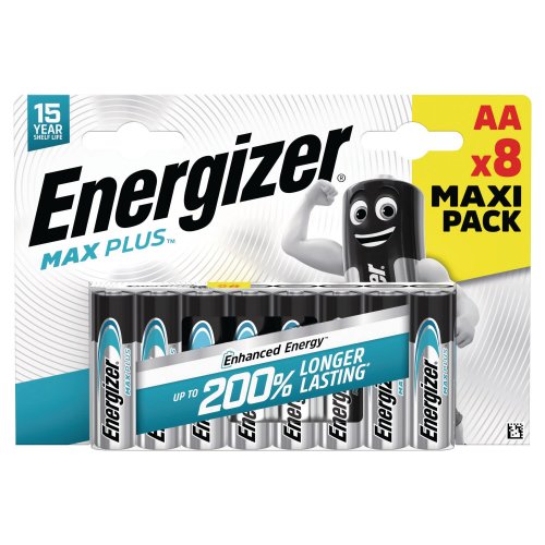 energizer alkaline max plus aa 8kpl