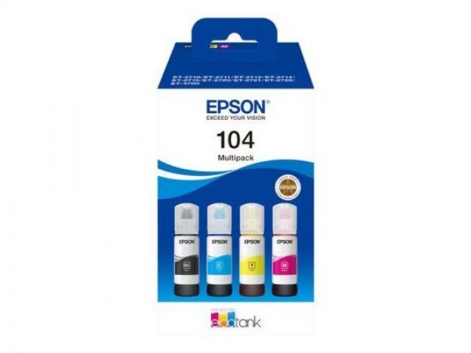 Epson EcoTank muste 104 C13T00P640 4-väri värikasetti multipack
