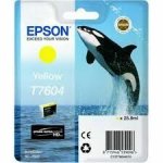 Epson muste T7604 C13T76044010 keltainen värikasetti