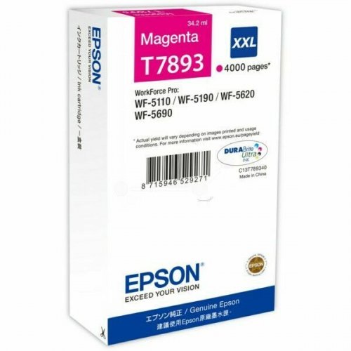 Epson muste T7893 C13T789340 magenta värikasetti